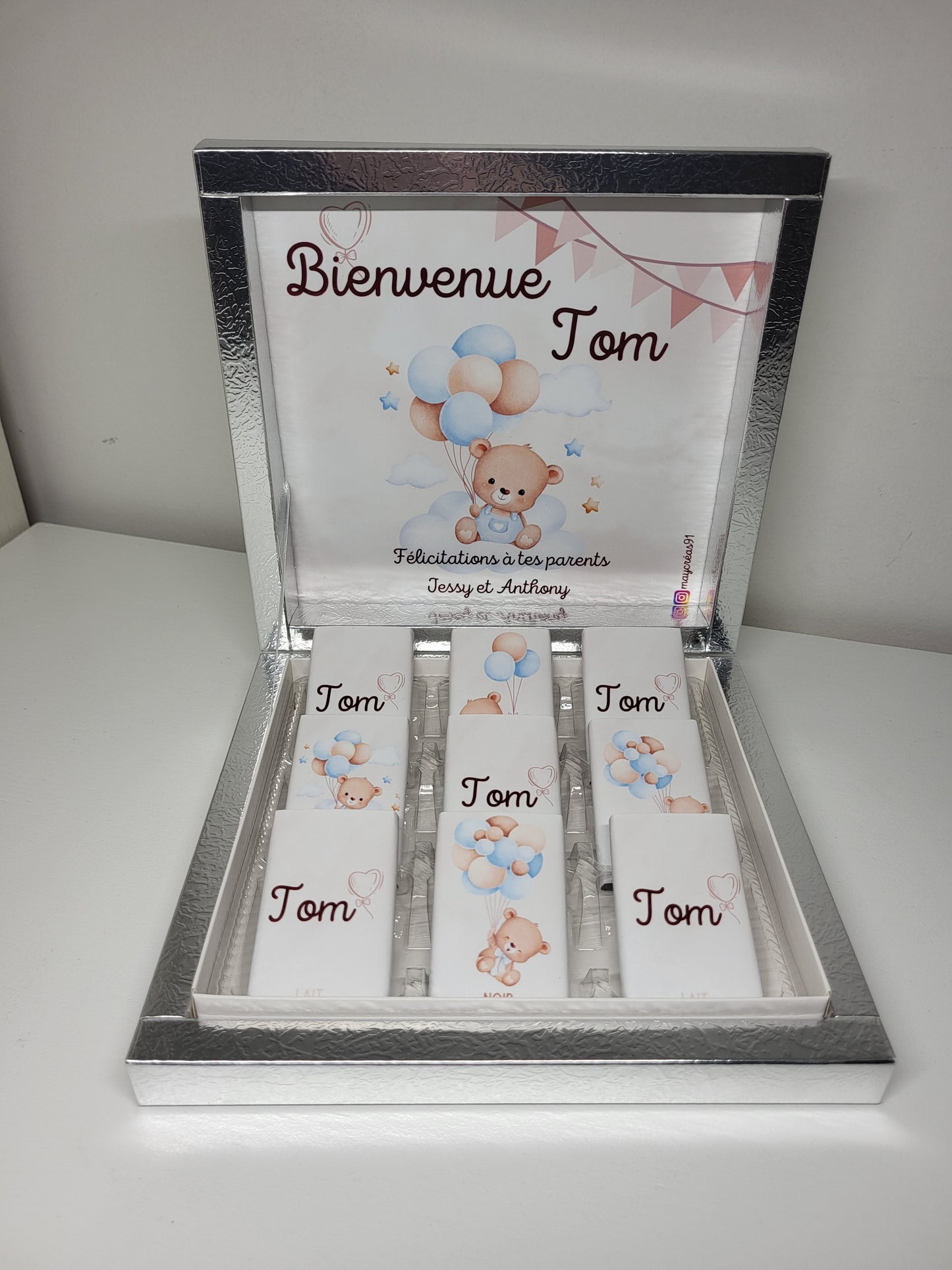 Boite de chocolats ×9