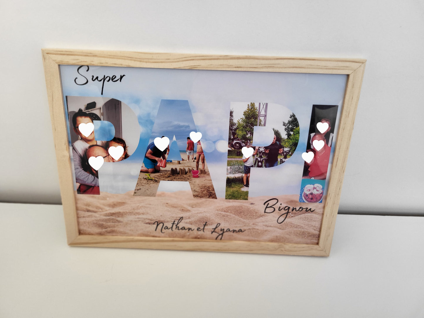 Affiche lettres photos