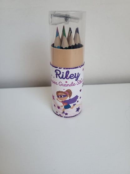 Mini pot crayon de couleurs
