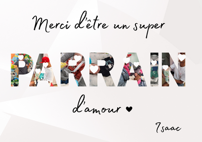 Affiche lettres photos