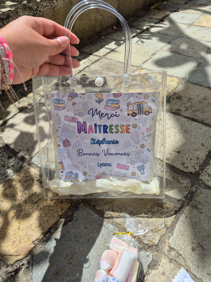 Sac transparent fin d'Année Scolaire