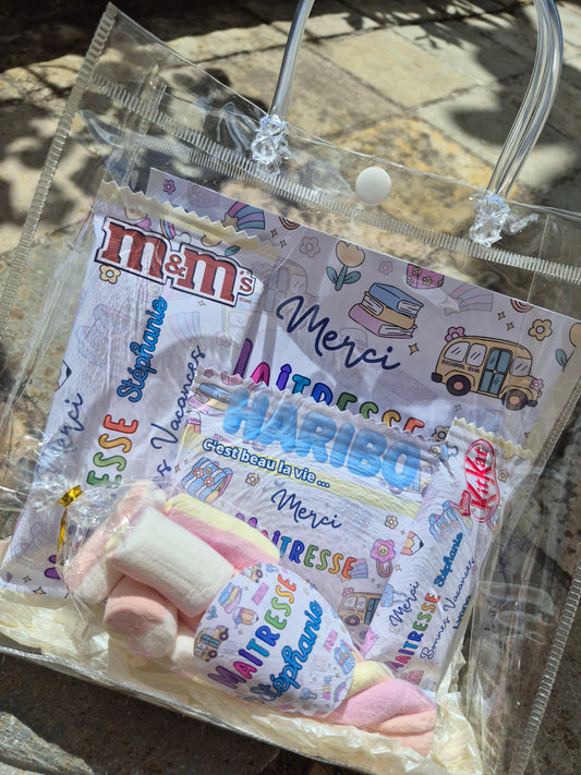 Sac transparent fin d'Année Scolaire