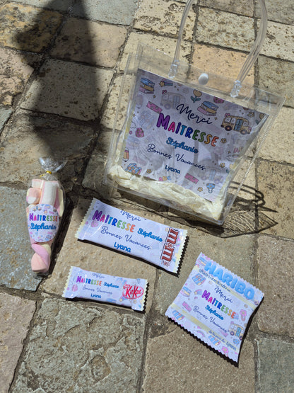 Sac transparent fin d'Année Scolaire